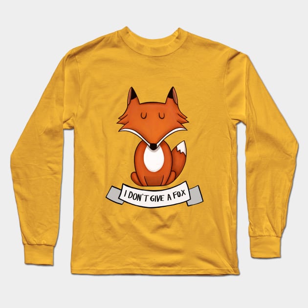 I dont give a fox Long Sleeve T-Shirt by FrancisMacomber